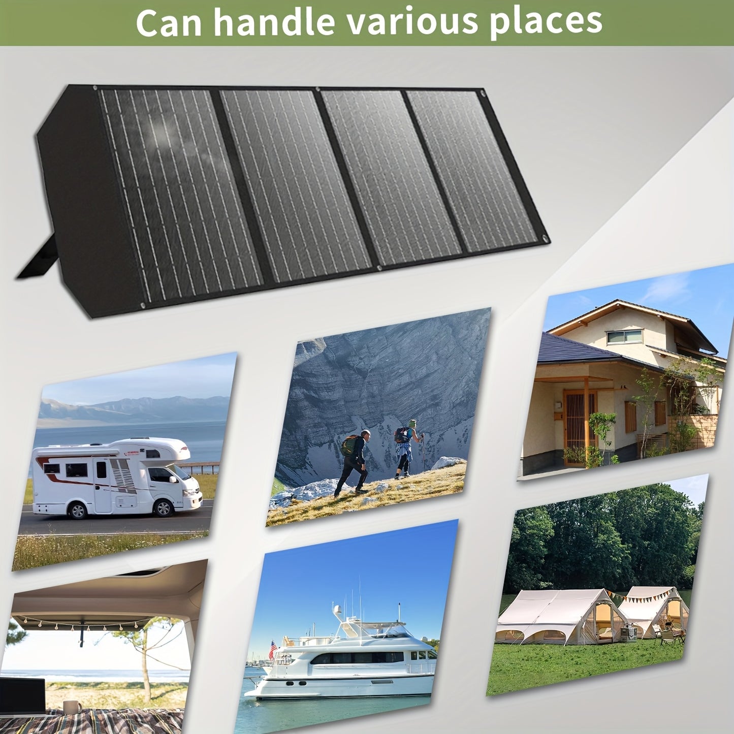 200W Draagbaar Zonnepaneel – Vouwbaar Solar Panel – Mobiel Zonnecel – Outdoor Solar Generator – Hoog Rendement 22,5% – Quad Fold Monokristallijn