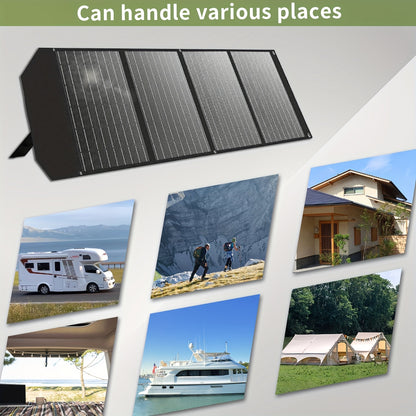 200W Draagbaar Zonnepaneel – Vouwbaar Solar Panel – Mobiel Zonnecel – Outdoor Solar Generator – Hoog Rendement 22,5% – Quad Fold Monokristallijn
