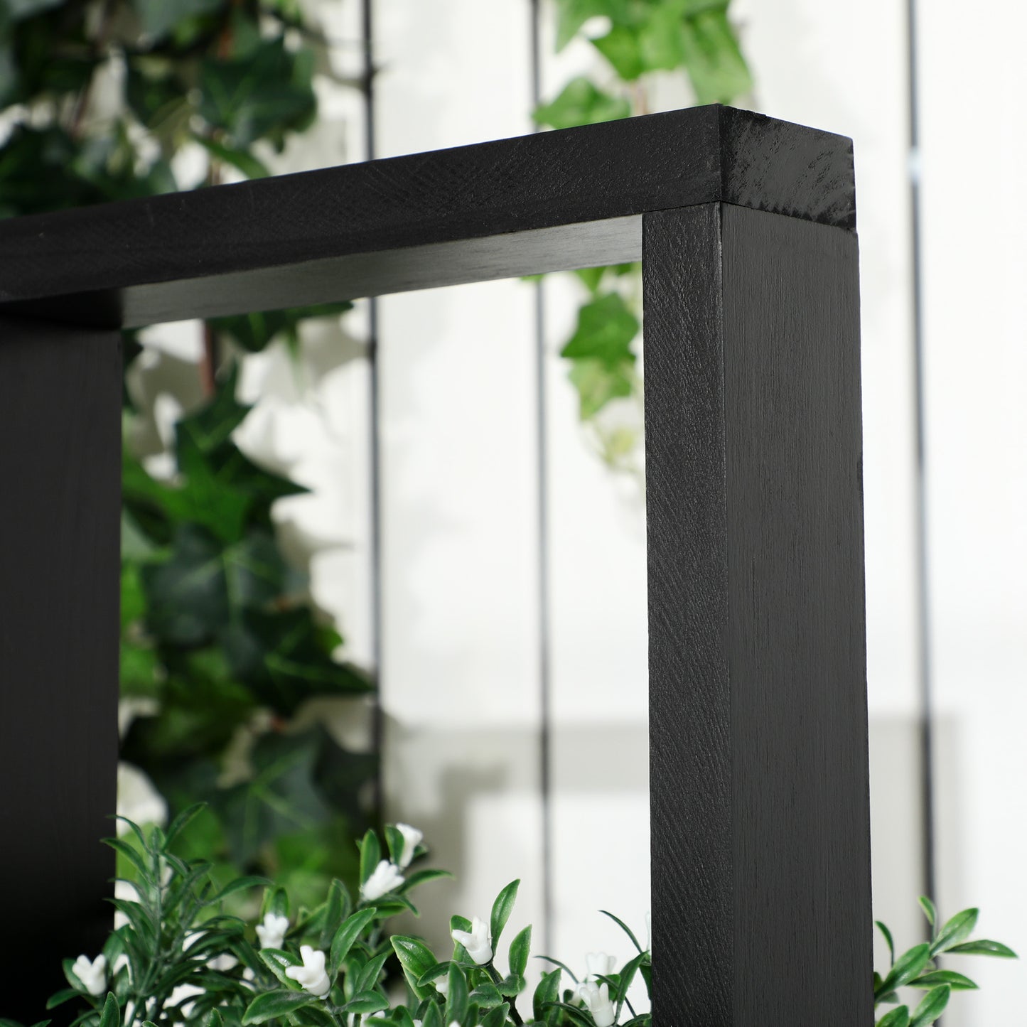 Verhoogde Plantenbak – Tuinbak – Kruidenbak – Bloembak – Kweekbak – Met Houten Latwerk – 90x45x170 cm – Weerbestendig Hout
