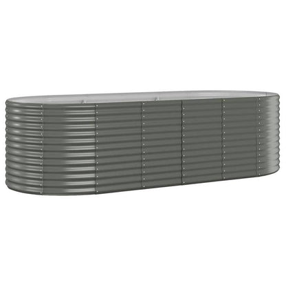 Tuinbed – Plantenrek – Moestuinbak – Bloemenrek – Verhoogd Bed – Gepoedercoat Staal – Groot Formaat 249x100x68 cm – Duurzaam & Roestbestendig