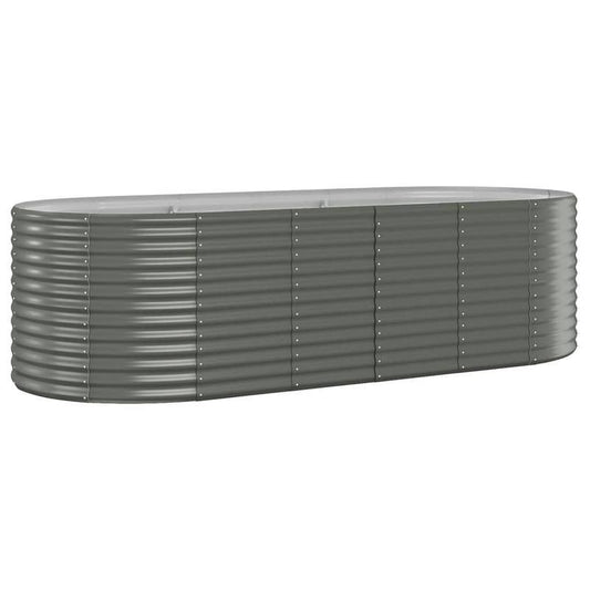 Tuinbed – Plantenrek – Moestuinbak – Bloemenrek – Verhoogd Bed – Gepoedercoat Staal – Groot Formaat 249x100x68 cm – Duurzaam & Roestbestendig