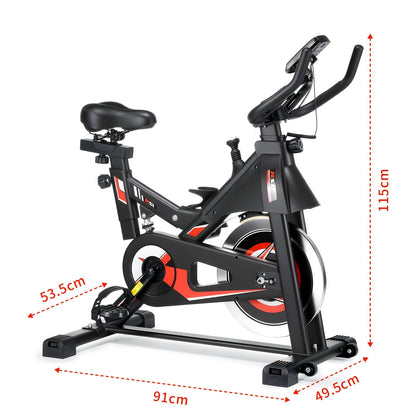 Hometrainer – Fitnessfiets – Indoorfiets – Spinningfiets – Fietstrainer – Magnetische Weerstand – Hartslagmeter – 6-Verstelbare Zitting en Stuur – Max 150 kg Belastbaar
