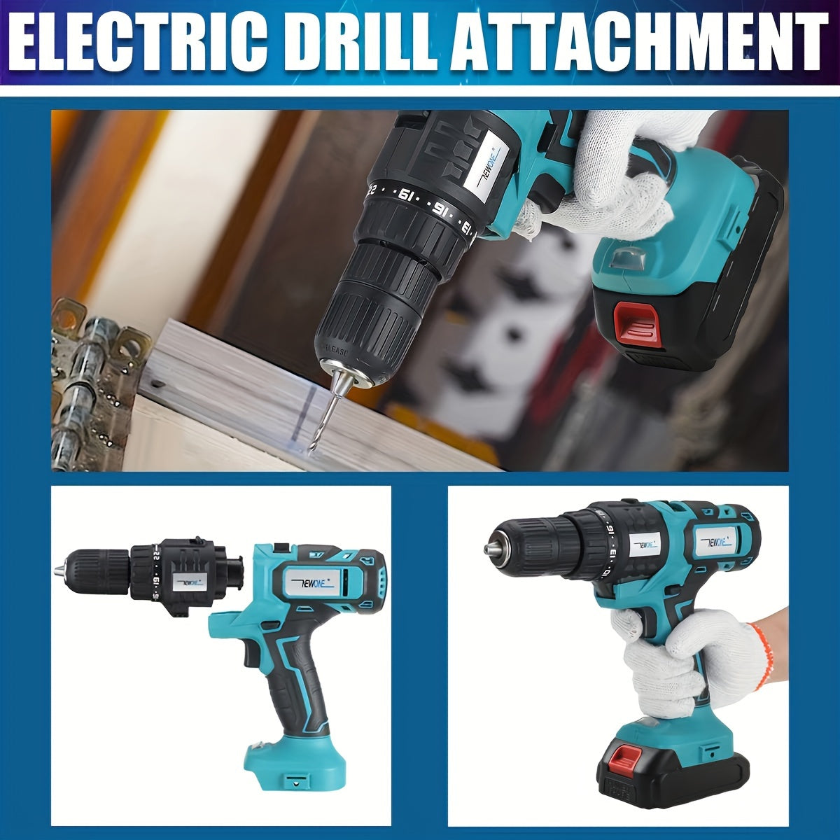 5-in-1 Accu Gereedschap – Boormachine – Reciprozaag – Decoupeerzaag – Multitool – Schuurmachine – 2x 18V 2000mAh Lithium-Ion Batterijen – Snel Wisselmechanisme
