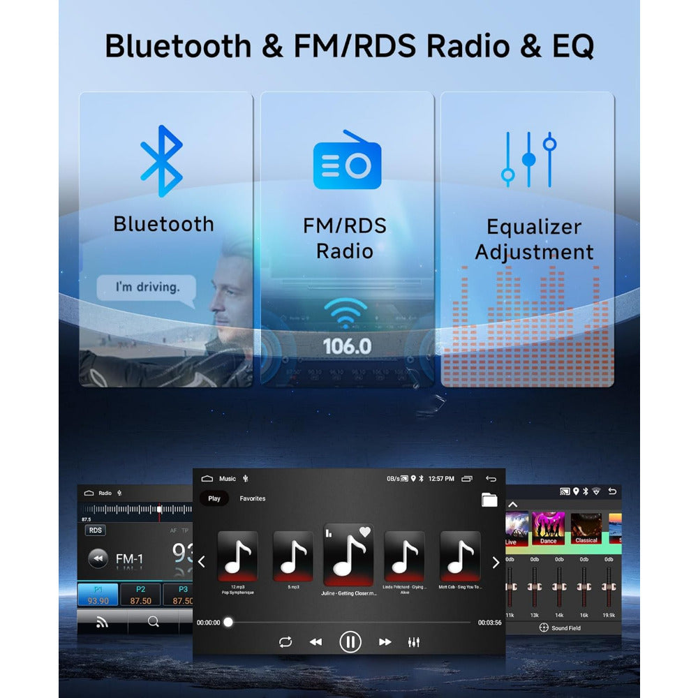 Autonavigeer Toestel – Autoradio – Android Navigatie – Carplay Systeem – Draadloze GPS – 7 Inch Touchscreen – 2GB RAM + 64GB ROM – Inclusief AHD Achteruitrijcamera