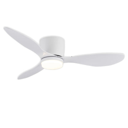 Plafondventilator – Ventilator Plafond – Ventilator Met Verlichting – Plafondventilator Met Afstandsbediening – Dimbare LED Verlichting – 132 cm Diameter – 6 Snelheden – Modern Wit Design