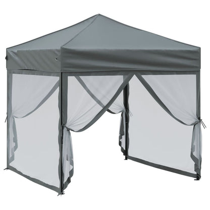 Vouwtent – Partytent – Evenemententent – Markt tent – Tuinkamer – Met Zijwanden – Compact 2x2 Meter – Waterafstotend En Stevig Metalen Frame