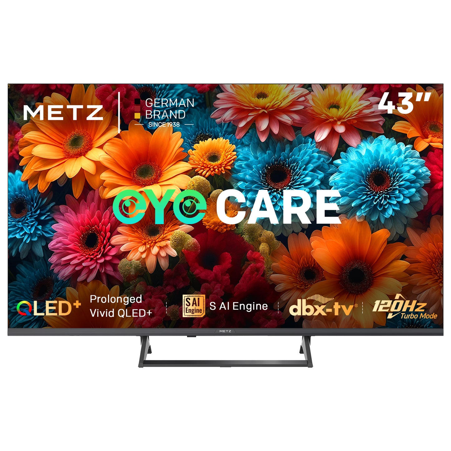 Smart TV – Televisie – QLED TV – 4K Ultra HD – Google TV – 43 Inch – 120Hz HSR Verversing – Dolby Vision HDR