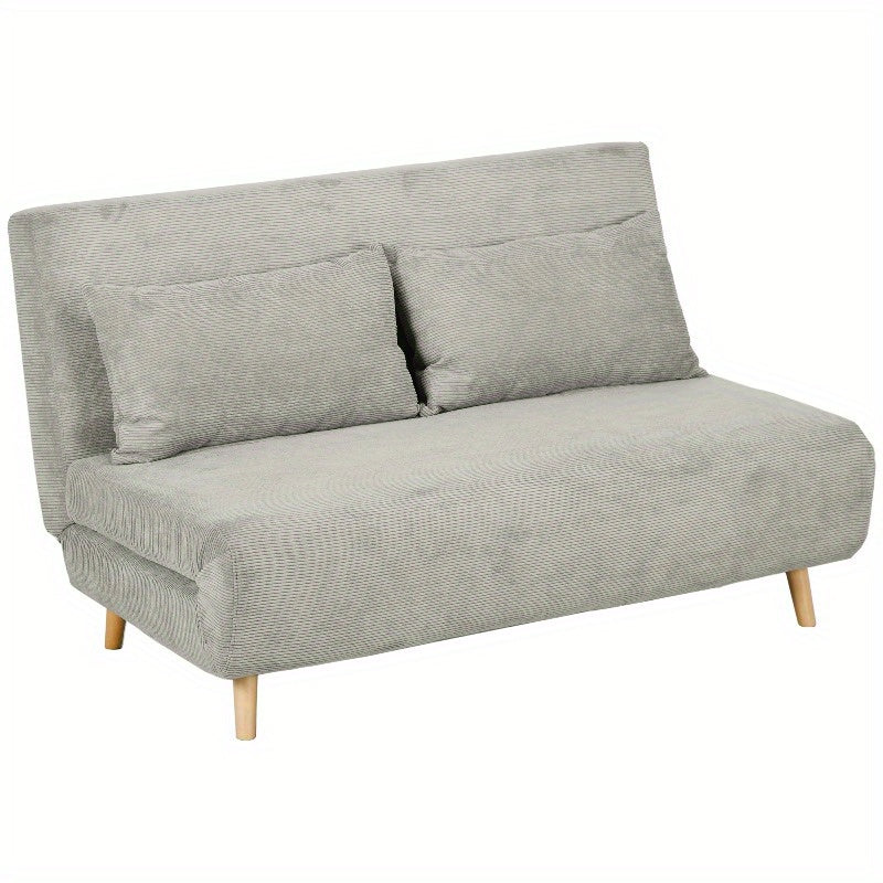 Slaapbank – Bedbank – Logeerbed – Uitklapbare Bank – Sofa – Verstelbare Rugleuning – Duurzaam Metalen Frame – Compact Inklapbaar Design