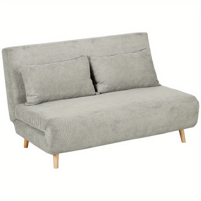 Slaapbank – Bedbank – Logeerbed – Uitklapbare Bank – Sofa – Verstelbare Rugleuning – Duurzaam Metalen Frame – Compact Inklapbaar Design
