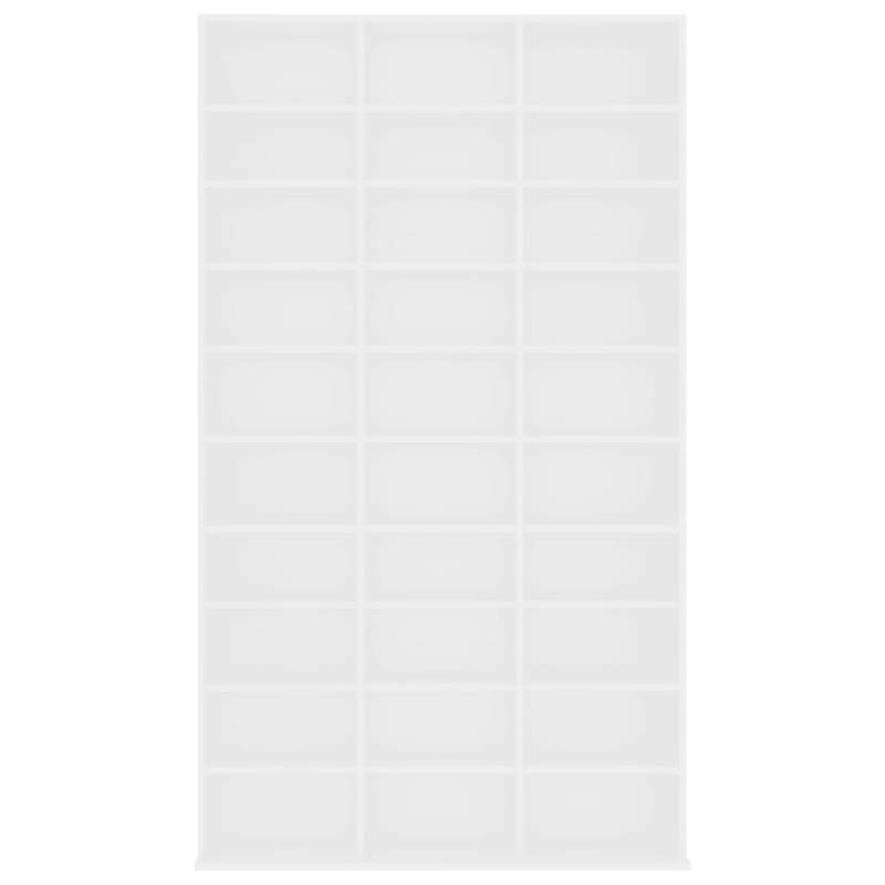 Boekenrek – Boekenkast – Boekenplank – Wandrek – Opbergkast – Wit – Ruim 102x16x177,5 cm – Stevig Hardhout & Kunsthout
