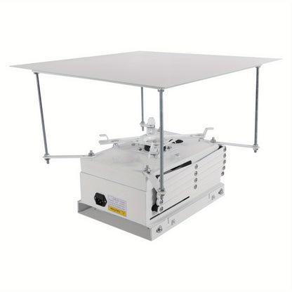 Projectiebeugel – Projectorhouder – Plafondbeugel – Bevestiging Voor Projector – Witte Projectorbeugel – Stevige Houten Constructie – Elektriciteit Niet Nodig