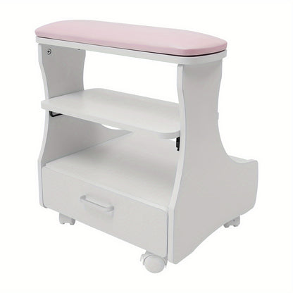 Foot Bath Trolleys on Wheels, Nail Rest Racks, Portable Esthetician Trolleys in Beauty Salons Or Nail Tech Spas, Foot Massage Stations
