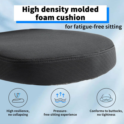 Ergonomic Office Chair, Desk Chair with Adjustable Headrest, Armrests, Lumbar Support, Swivel Chair, Rocker Function, Mesh Executive Chair, Back-Friendly, Office Chair 150 kg