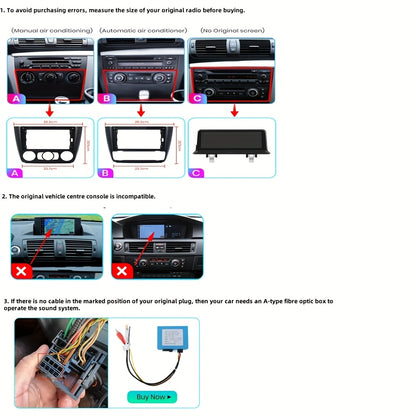 Android Autoradio – 2DIN Multimedia Speler – Touchscreen Radiosysteem – CarPlay Autoradio – Android Auto – 9 Inch HD Scherm – Draadloze Connectiviteit – 4GB RAM 64GB Opslag – GPS Navigatie – BMW 1 Serie 2004-2011