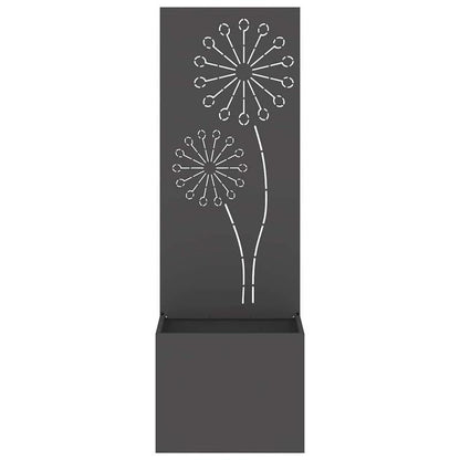 Zwarte Bloempot – Decoratieve Plantenbak – Grote Tuinpot – Balkonbak – Outdoor Plantenbak – Metaal – 50x140 cm – Modern Design