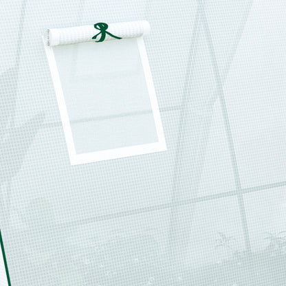 Boogkas – Tuinkas – Kweekkas – Kas – Groentekas – Wit – 1,8 x 1,8 x 2 Meter – Ventilatieraampjes en Zandzakken voor Extra Stabiliteit