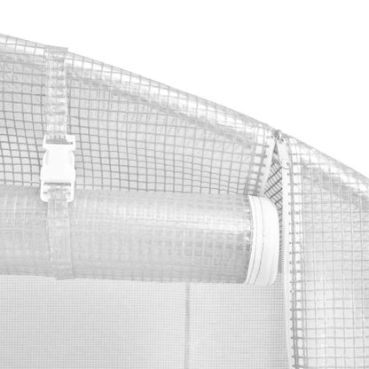 Tuinkas – Kweekkas – Broeikas – Kas – Wit Stalen Frame – 12 m² Oppervlak (4x3x2 m) – Stevig & Ruim