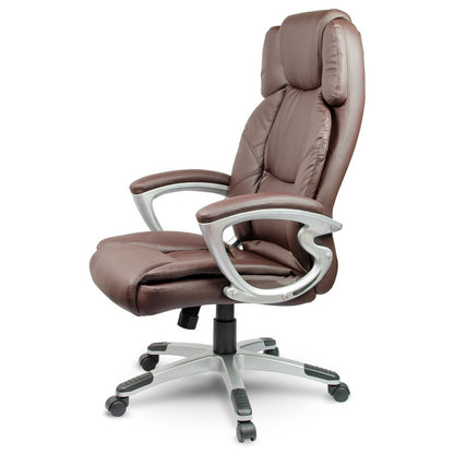 Bureaustoel – Kantoorstoel – Draaistoel – Gamestoel – Werkstoel – Eco-leer Bekleding – Ergonomische Hoofdsteun