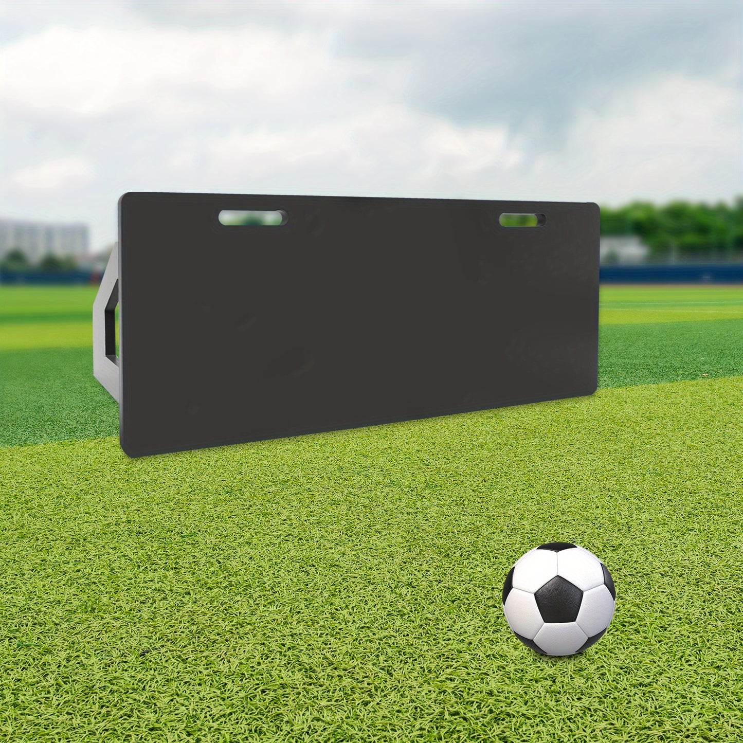 Voetbal Rebounder – Kickback – Tchouk – Bouncer – Trainingsnet – Duurzaam HDPE & Stalen Frame – Dubbel Hoekontwerp & Draagbaar