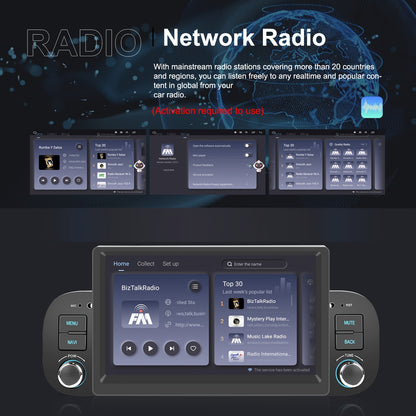 Android 15 Autoradio – Android Auto – Mirror Link – DAB+ Radio – Multimedia Systeem – 6,2 Inch HD Touchscreen – Inclusief AHD Achteruitrijcamera & Draadloos CarPlay