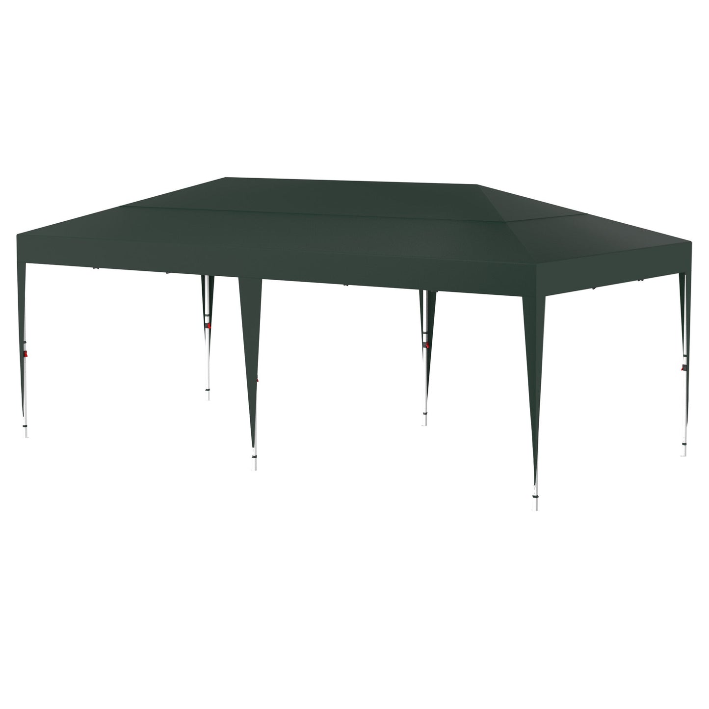 Partytent – Tuinpaviljoen – Feesttent – Tuintent – Overkapping – Opvouwbaar – Waterdicht – Stevig Gecoat Stalen Frame – 6x3 Meter – Groen