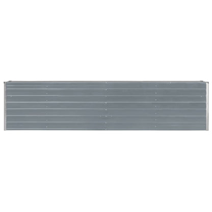 Verhoogde Plantenbak – Moestuinbak – Bloembak – Kruidenbak – Tuinbak – Gegalvaniseerd Staal – 320x40x77 cm – Veilig Afgeronde Randen