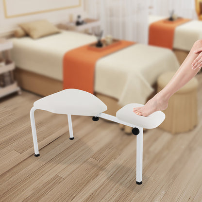 Pedicurestoel – Pedicurekruk – Behandelstoel – Voetsteun – Salonstoel – Verstelbare Hoogte en Lengte – Stevig IJzeren Frame met Anti-slip Voetpadden