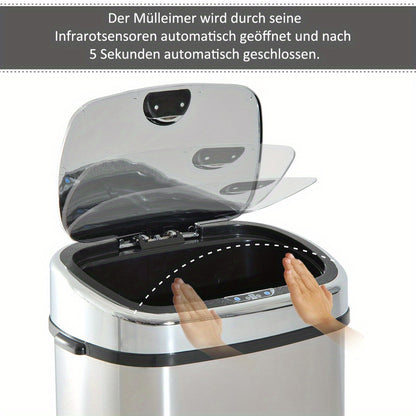 Prullenbak – Afvalbak – Pedaalemmer – Afvalemmer – Vuilnisbak – 68 Liter Extra Groot – Roestvrij Staal Met Pedaal & Uitneembare Binnenemmer