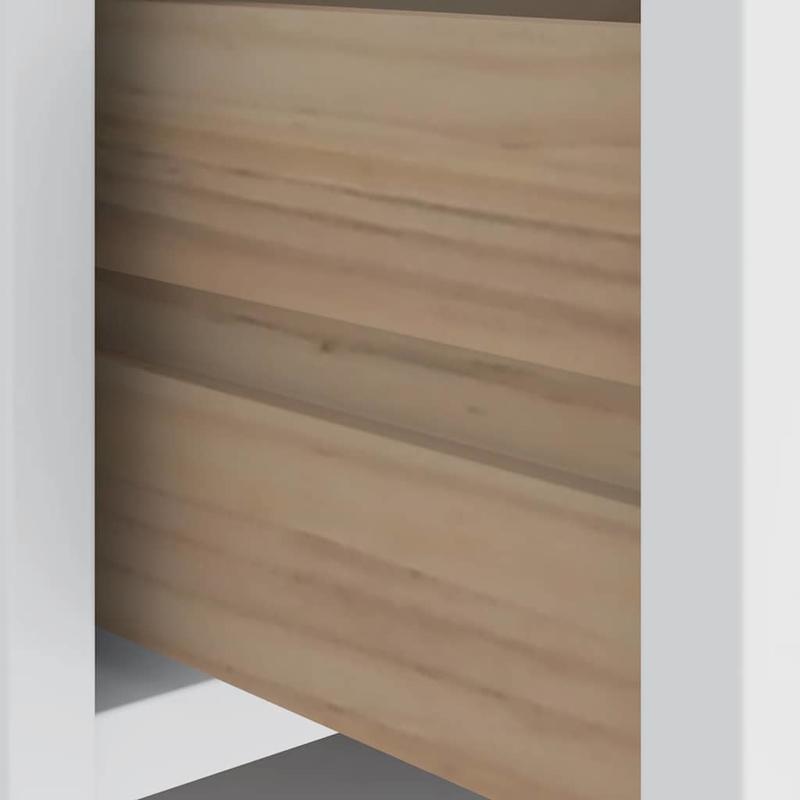 Modern White Solid Pine Hallway Bench with Shoe Storage, 45x40x50cm, Minimalist Design for Entryway or Living Room, Durable and Stylish Organizer for Shoes and Accessories