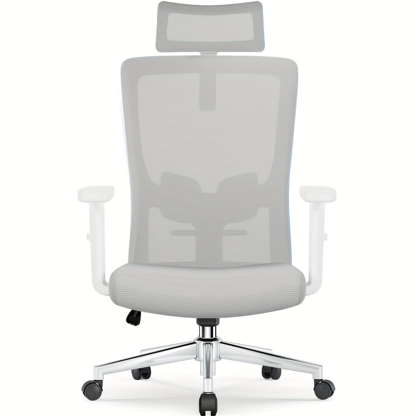 Office Chair, Ergonomic Office Chair With Adjustable Headrest, Lumbar Support, Height-adjustable Swivel Chair, Back-friendly Chair With Up To 135° Tilt Angle, Office Chair For 180 Kg, Black.