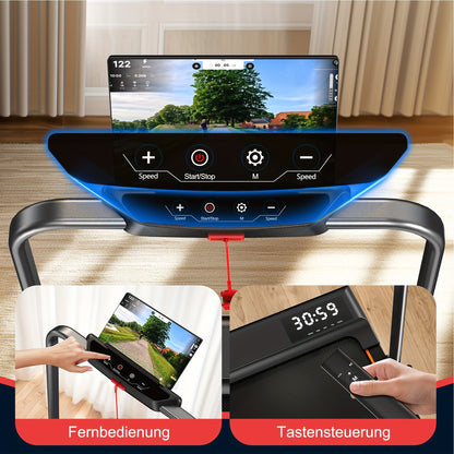 Loopband – Loopmat – Wandeltredmill – Fitnessmachine – Inklapbare Treadmill – Compact Ontwerp – 2,25 HP Motor – 7-Laags Schokdemping