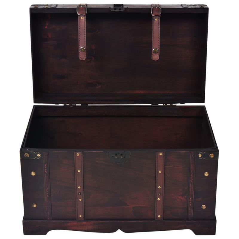 Houten Opbergkist – Opbergbox – Speelgoedkist – Opbergdoos – Opbergbak – Bruin Hout – Afmetingen 66 x 38 x 40 cm – Draagbaar Met Handvatten