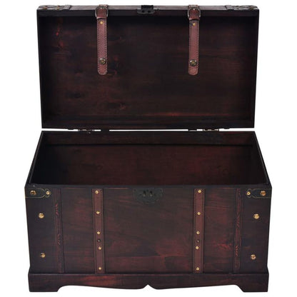 Houten Opbergkist – Opbergbox – Speelgoedkist – Opbergdoos – Opbergbak – Bruin Hout – Afmetingen 66 x 38 x 40 cm – Draagbaar Met Handvatten