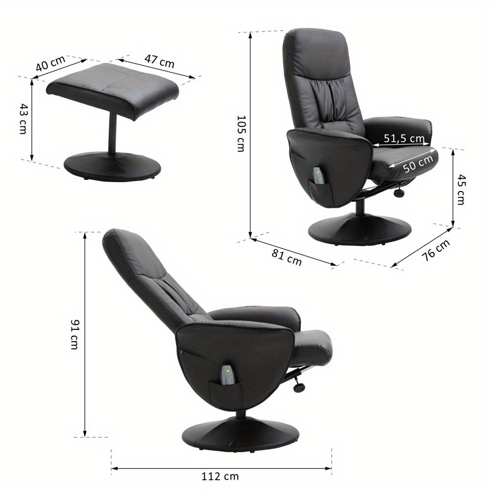 Fauteuil – Relaxstoel – Zitzak – Loungestoel – Leunstoel – Modern Zwart Imitatiesuède – Ergonomische Armleuningen – Hoge Rugleuning – Opbergbank – Onderhoudsvriendelijk