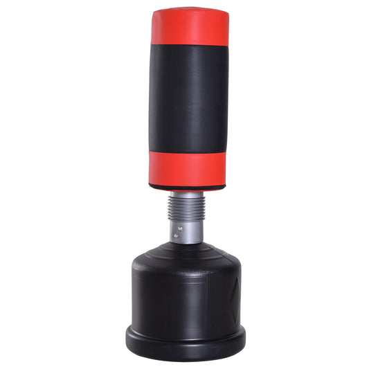 Bokszak – Staande Bokszak – Bokspaal – Boksbal – Boksmachine – Verstelbare Hoogte 158-186 cm – Robuuste Basis Zand/Water Vulbaar
