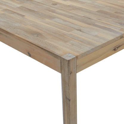Eettafelset – Houten Tafelset – Dinerset – Eetkamerset – Set van 6 - Acaciahouten Meubel – Massief Acaciahout – Stevige Constructie