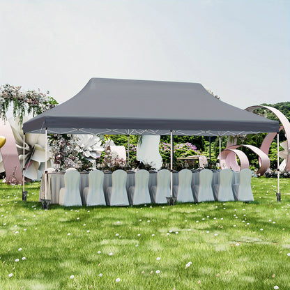 Partytent – Pop-up Tent – Paviljoen – Easy-up Tent – Tuintent – 300x600 cm – Waterafstotend Oxford Stof – Verstelbare Hoogte