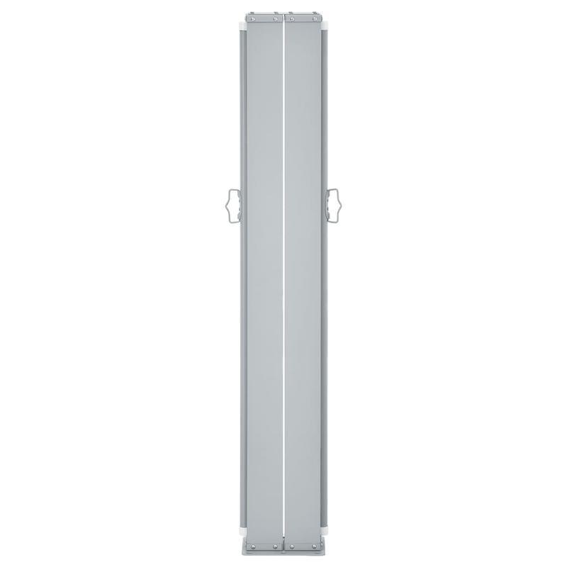 Extendable wind screen 160x600cm red removable temporary outdoor
