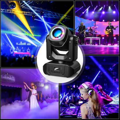 150W LED Beam Moving Head Lamp – DJ Verlichting – Disco Licht – Stage Spot – Party Lamp – 4 Stuks – 540° Rotatie – RGBW 5050 LED’s