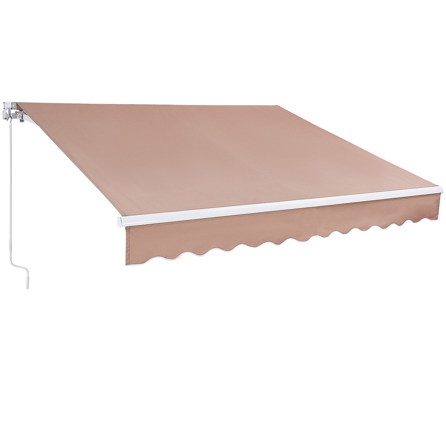 Handmatig Uitvalscherm – Zonnescherm – Markies – Terrasscherm – Balkonzonwering – 240x300 cm – UV 80+ Bescherming – 280 g Polyester Met PU-Coating