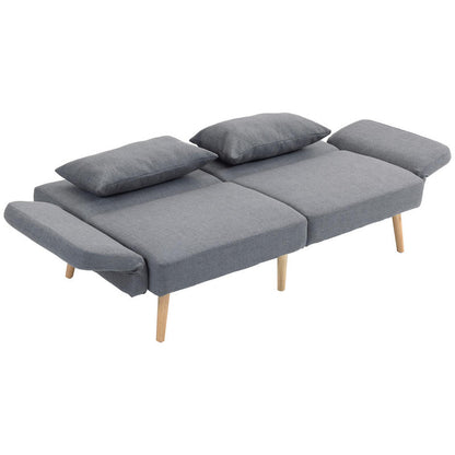 Bankbed – 3-zits Slaapbank – Logeerbed – Bedbank – 2-persoonsbed – Houten Frame – Draagkracht 240 kg – Afmeting 170x83x80 cm