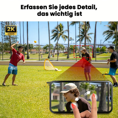 Beveiligingscamera – Camerabewaking – Buitencamera – Draadloze Camera – IP Camera – 2K Dual Lens Resolutie – Zonnepaneel Met 4G Verbinding