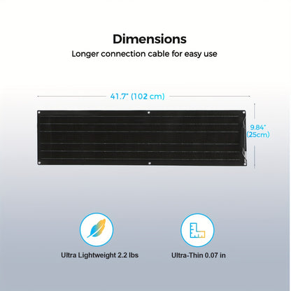 Flexibele Zonnepanelen – Zonnepaneel Set – Solar Panel – Zonnesysteem – Draagbare Zonne-energie – 4x50W Totaal 200W – Lichtgewicht & Weerbestendig