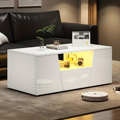 Salontafel – Koffietafel – Bijzettafel – Woonkamertafel – Nachtkastje – Multifunctioneel Lift-Top Ontwerp – Stevig Bamboe Frame