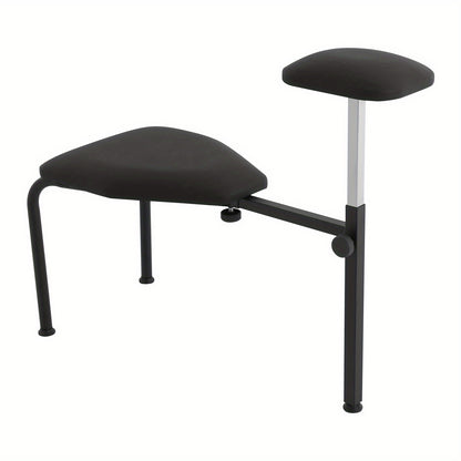 Pedicurestoel – Pedicurekruk – Behandelstoel – Voetsteun – Salonstoel – Verstelbare Hoogte en Lengte – Stevig IJzeren Frame met Anti-slip Voetpadden