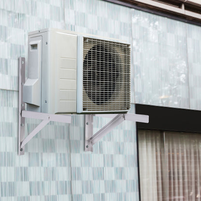 Wandbeugel Airconditioner – Beugel Wandmontage – Houder Buitenunit – Steun Airco – 201 Roestvrij Staal – Draagvermogen 200 kg – Verhoogd Ontwerp Tegen Vuil en Weersinvloeden