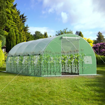Kweekkas – Tuinkas – Broeikas – Tunnelkas – Plantenkas – Extra Groot 600x300x200 cm – Gegalvaniseerd Stalen Frame