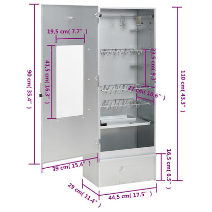 Coldsmoker – Koud Rookgenerator – Smokerbox – Rookbox – Rookgenerator – Gecoat Staal – Inclusief Thermometer