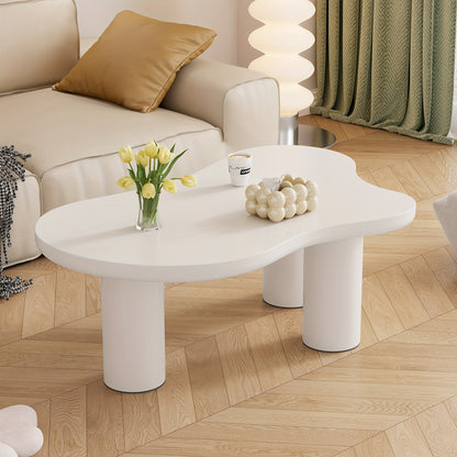 Irregular Cloud-shaped Coffee Table, Length 107cm, Width 66cm, Height 40.5cm, Felt Base