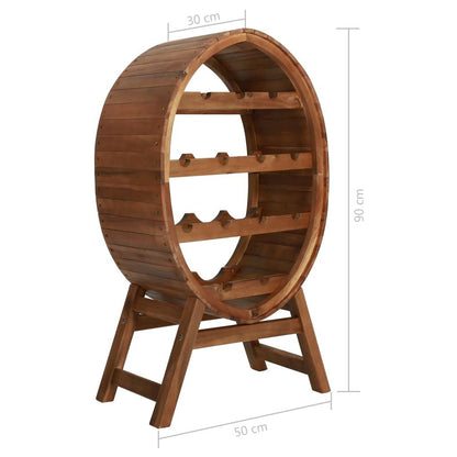 Wijnrek – Flessenrek – Wijnhouder – Wijnmeubel – Wijnopslag – 13 Flessen – Massief Acaciahout – Compact & Stabiel Design
